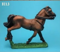 Heavy Horses Galloping: Head Up - Legs Apart