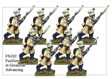 Fusiliers in Greatcoat Advancing