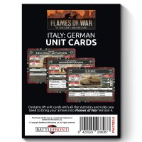 Liberation of Italy: German Unit Cards
