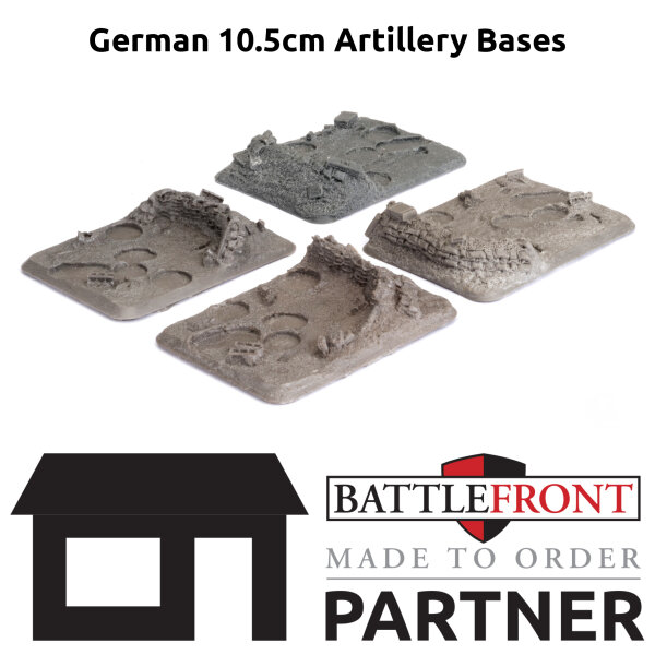 German 10.5cm Artillery Bases