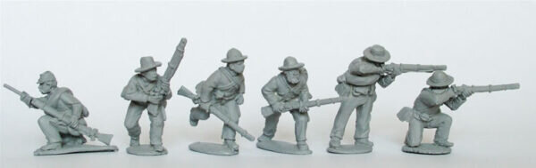 Confederate Infantry in "Shell" Jackets Skirmishing