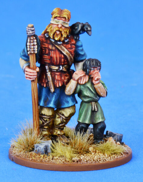 The Blind Seer & his Boy (Priest/Bishop) - SAGA Swords for Hire/Dogs of War (2 Figures)