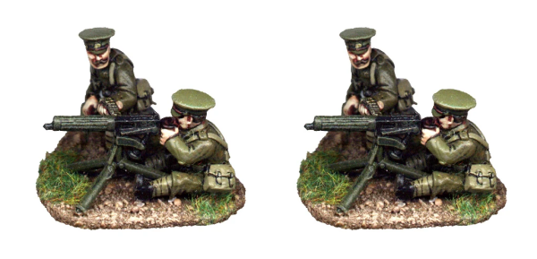 British in Service Dress Vickers Machine Guns and Crew