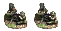 British in Helmets Vickers Machine Guns and Crew