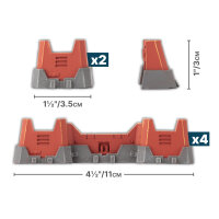Gothic Sector: Legion Defensive Walls (Red)