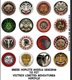 Greek Hoplite Shield Designs 2