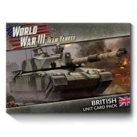 World War III: Team Yankee - British Unit Card Pack