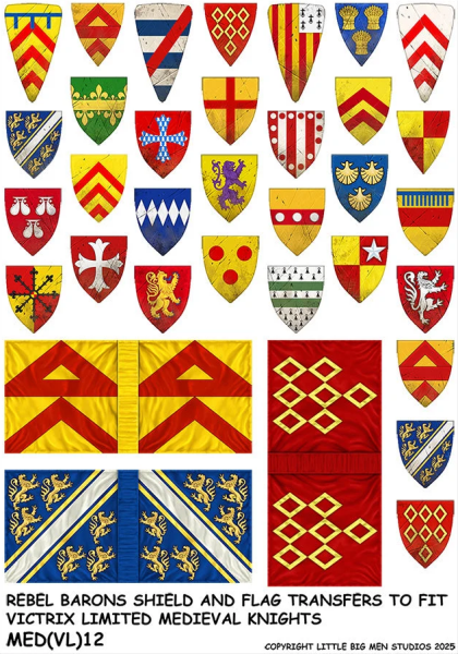 Rebel Barons Shield & Flag Transfers 12