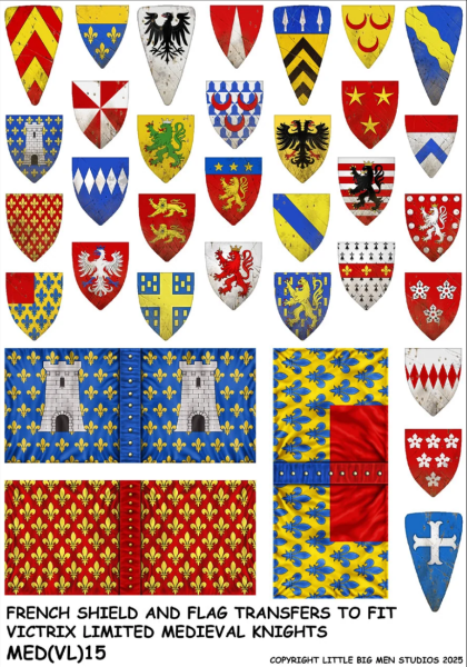 French Shield & Flag Transfers 2
