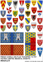French Shield & Flag Transfers 2