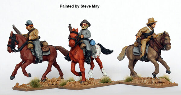 Confederate Cavalry with Shotguns and Carbines, Galloping
