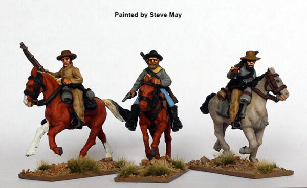 Confederate Cavalry with Rifles, Galloping