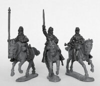 Union Cavalry Command in Sack Coats, Galloping
