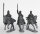 Union Cavalry Command in Sack Coats, Galloping