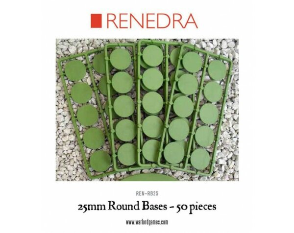 Renedra: 25mm Round Bases (x50)