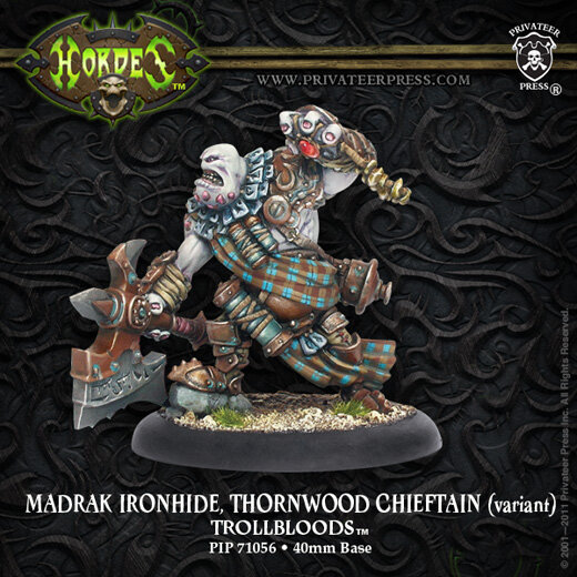 Trollbloods Madrak Ironhide, Thornwood Chieftain Variant