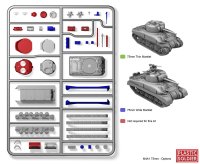 15mm Sherman M4A1 75mm/76mm Tank (x5)