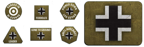 Late War German Token & Objective Set