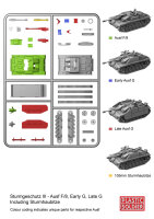 15mm German StuG III Ausf. F8/G Assault Gun (x5)