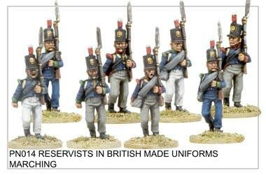 Reservists in British Uniforms