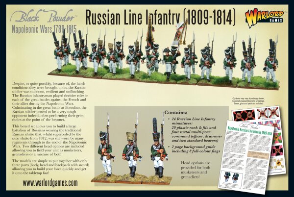 Armies in Plastic Napoleonic Wars Russian Musketeers Summer Dress w/Shakos 54mm 