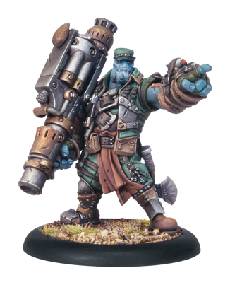 Trollbloods Warlock Captain Gunnbjorn