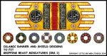 Saracen Banners & Shield Transfers