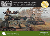 15mm Allied M4A3 (Late) ShermanTank (x5)