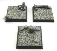 40mm Broken Columns Bases (x3)