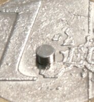 Disc Magnet &Oslash; 2 mm, Height 1 mm (x20)