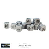 Bolt Action: Orders Dice Pack - Grey