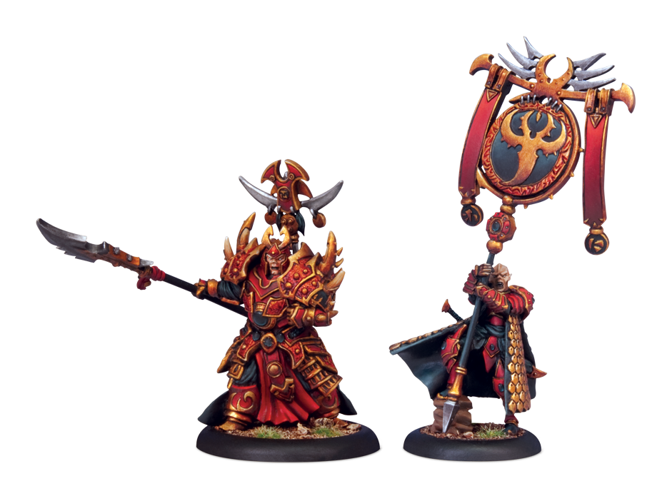 Skorne Tyrant Commander & Standard Bearer, 19,58