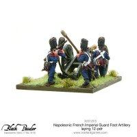 Napoleonic French Imperial Guard Foot Artillery laying...