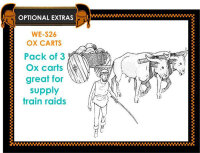 War & Empire: Ox Carts (x3)