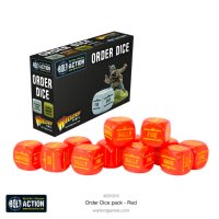 Bolt Action: Orders Dice - Red (x12)