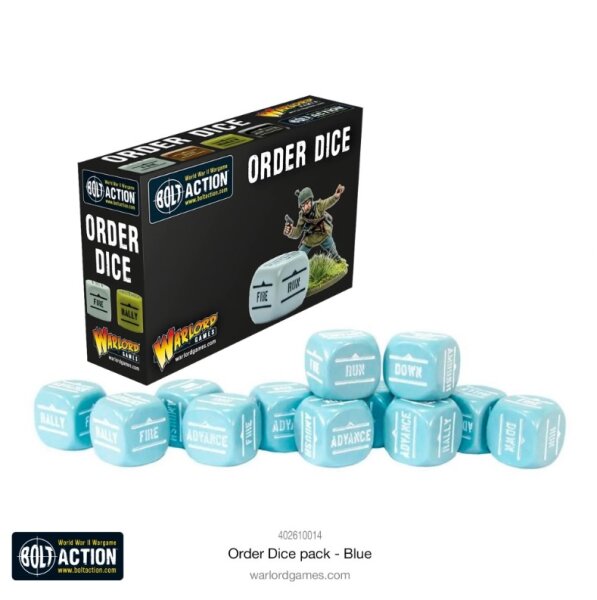 Bolt Action: Orders Dice Pack - Blue