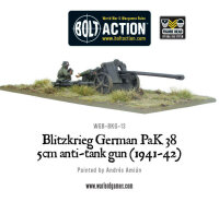 Blitzkrieg German PaK38 5cm Anti-tank Gun (1941-42) with...
