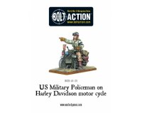 US Military Policeman on Harley Davidson