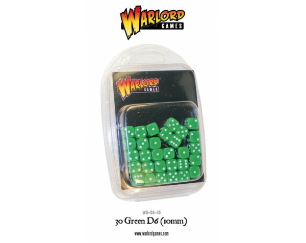 30 Green D6 (10mm)