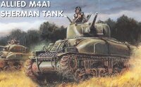 1/72 Allied M4A1 Sherman 75mm Tank (x1)