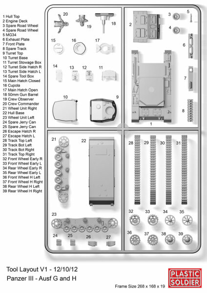 1/72 Panzer III Ausf. G & H (x1)