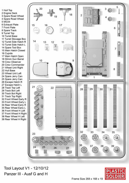 1/72 Panzer III Ausf. G & H (x1)