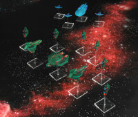 Crimson Gas Cloud Space Mat