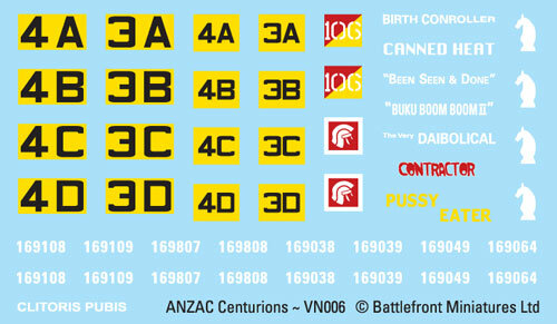 Centurion Decal Sheet