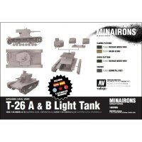 1/100 T-26A & B Light Tank (x5)