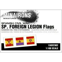 Spanish Civil War: Spanish Foreign Legion Flags