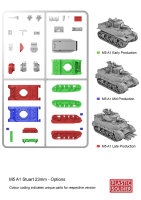 1/72 Allied M5A1 Stuart Tank (x3)