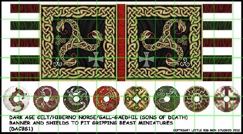 Dark Age Celt/Hiberno Norse/Gall-Gaedhil Banner & Shields