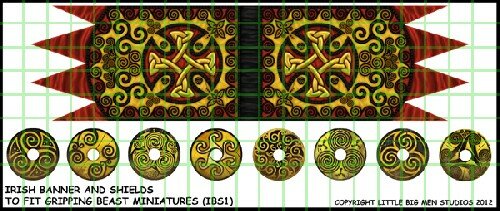 Irish Banner and Shields