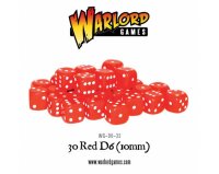 30 Red D6 (10mm)